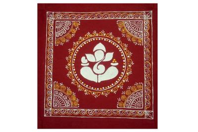 Aipanart Decoration Sri Ganesh Pith Wall Hanging / ऐपण कला सजावट श्री गणेश पीठ दीवार के लिए