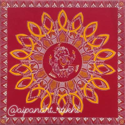 Aipanart Decoration Sri Ganesh Aipan 2424