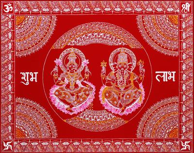 Aipanart Laxmi Ganesha Pith CC3024