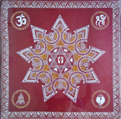Aipanart Decorations Laxmi Pith / ऐपण कला सजावट लक्ष्मी पीठ CC 2424