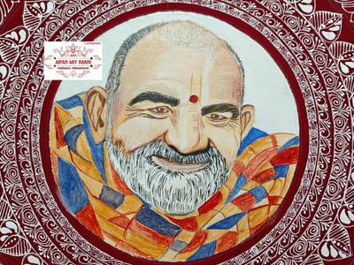 Aipanart Decoration Baba Neem Karoli Maharaj Painting 1818