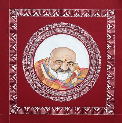 Aipanart Decoration Baba Neem Karoli Maharaj Painting 1212