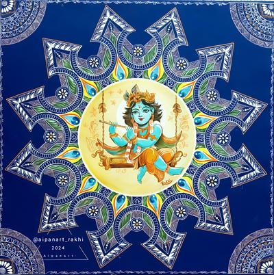 Aipanart Sri  Krishna Painting B-2424