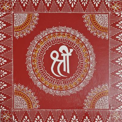 Aipanart Decoration Sri Pith Wooden Chowki 1212