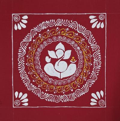 Aipanart Decoration Sri Ganesh Pith Wall Hanging / ऐपण कला सजावट श्री गणेश पीठ दीवार के लिए 66