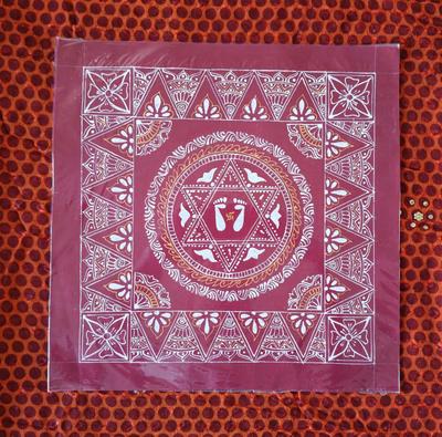 Aipanart Decorations Laxmi Pith /- ऐपण कला सजावट लक्ष्मी पीठ 1212