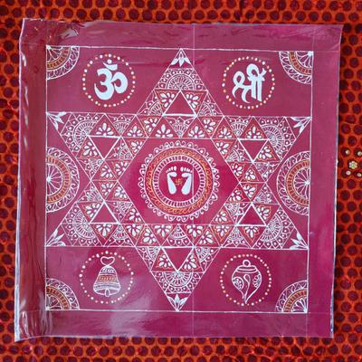 Aipanart Decorations Laxmi Pith /- ऐपण कला सजावट लक्ष्मी पीठ 1212