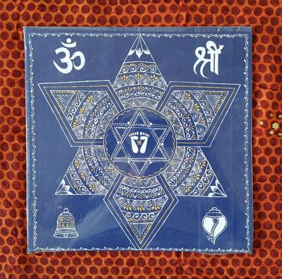 Aipanart Decorations Laxmi Pith /- ऐपण कला सजावट लक्ष्मी पीठ 1212