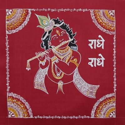 Aipanart Decorations Sri Krishna Balgopal / ऐपण कला सजावट श्री कृष्ण बालगोपाल 1212