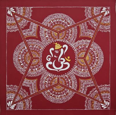 Aipanart Decorations Sri Ganesh Pith / ऐपण कला सजावट श्री गणेश पीठ 1818