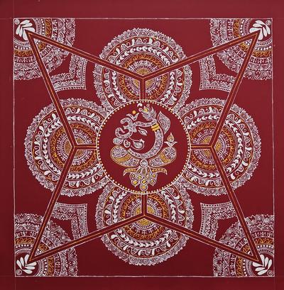 Aipanart Decorations Sri Ganesh Pith / ऐपण कला सजावट श्री गणेश पीठ 1818