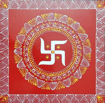 Aipanart Decorations Swastik  Aipan W88