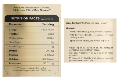 Dehydrated Moringa Powder