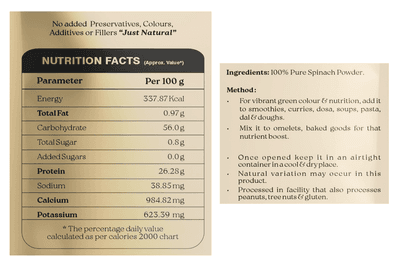 Dehydrated Spinach Powder