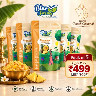 Ganpati Special Pineapple Sheera Combo – Pack of 5