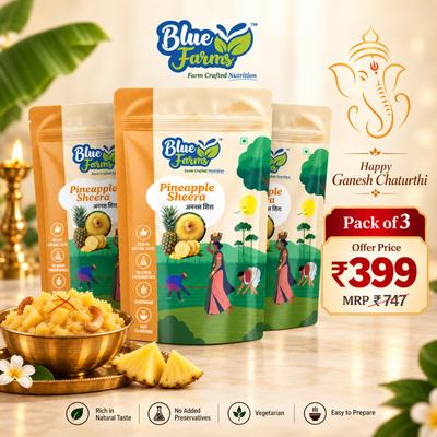Ganpati Special Pineapple Sheera Combo – Pack of 3