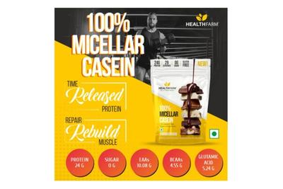 Healthfarm 100% Micellar Casein (Dutch Chocolate) - 1kg