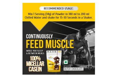 Healthfarm 100% Micellar Casein (Dutch Chocolate) - 1kg