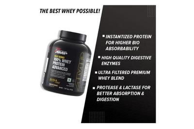 GNC AMP Gold series 100% Whey Protein Advanced (Double Rich Chocolate) 1.8kg - Get Shaker Free