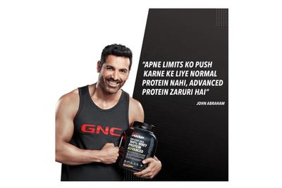 GNC AMP Gold series 100% Whey Protein Advanced (Double Rich Chocolate) 1.8kg - Get Shaker Free