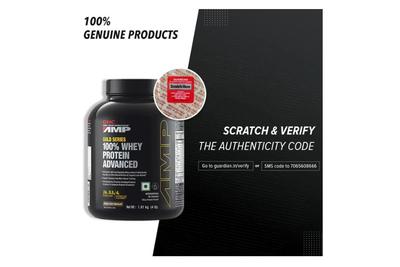 GNC AMP Gold series 100% Whey Protein Advanced (Double Rich Chocolate) 1.8kg - Get Shaker Free