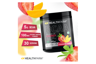 Healthfarm BCAA (Strawberry Mango) 180gm