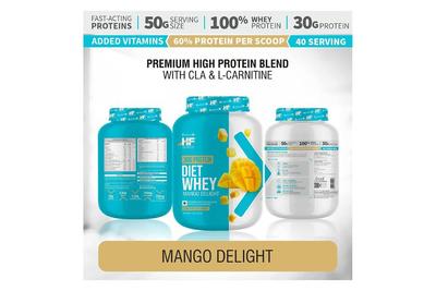 Healthfarm Diet Whey (Mango) 2kg - Get Shaker Free