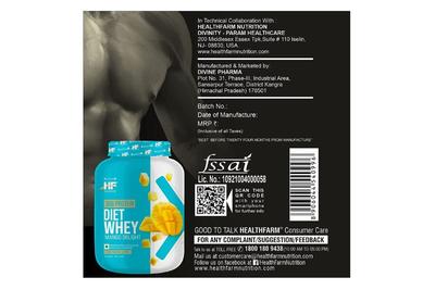 Healthfarm Diet Whey (Mango) 2kg - Get Shaker Free