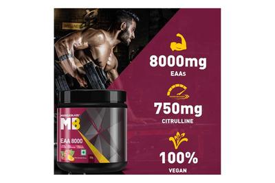 Muscle Blaze EAA 8000 (Razz Lemonade Flavour) 340gm