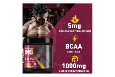 Muscle Blaze EAA 8000 (Razz Lemonade Flavour) 340gm