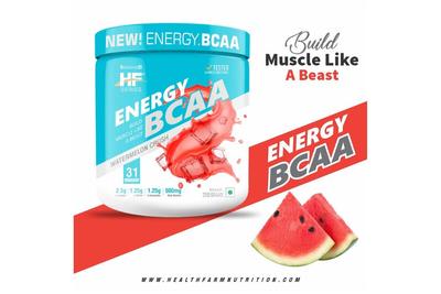 Healthfarm Energy BCAA (Watermelon Crush) 250gm