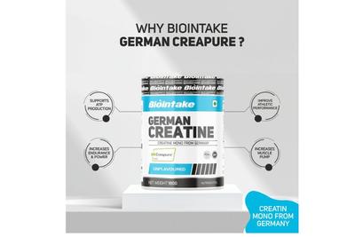 Biointake German Creatine (Unflavoured) 180gm