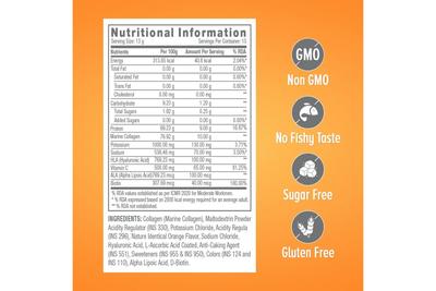 GNC Marine Collagen Powder - Orange Flavour