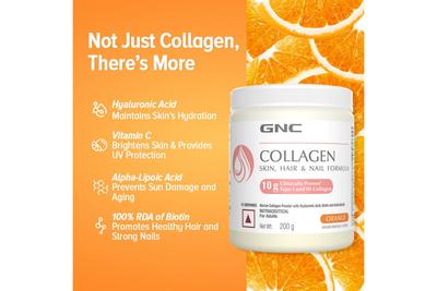 GNC Marine Collagen Powder - Orange Flavour