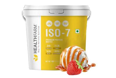 Healthfarm Iso-7 (Strawberry Caramel) 2kg - Get Shaker Free