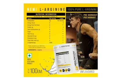 Healthfarm L Arginine Powder (Unflavoured) 100gm