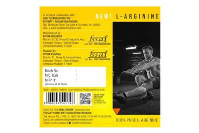 Healthfarm L Arginine Powder (Unflavoured) 100gm