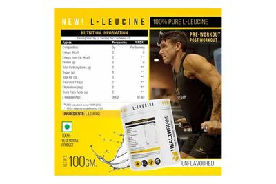 Healthfarm L Leucine  (Unflavoured) 100gm