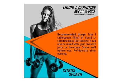 Healthfarm Liquid Carnitine Core 3000 (Citrus Splash) - 500ml