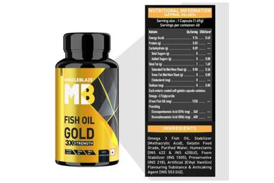 Muscle Blaze Gold Fish oil Triple Strength - 60 Caps