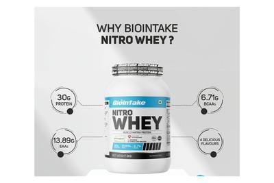 Biointake Nitro Whey (Afgan Faluda) 2kg -  Get Shaker Free