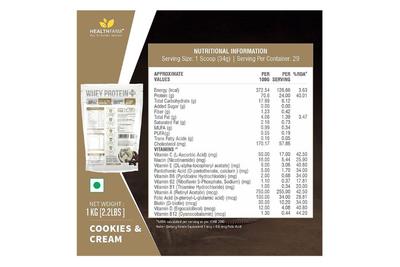 Healthfarm Whey Protein Plus (Cookies and Cream) 2kg