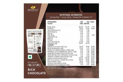 Healthfarm Whey Protein Plus (Rich Chocolate) 2kg