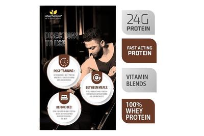 Healthfarm Whey Protein Plus (Rich Chocolate) 2kg