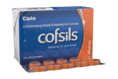 COFSILS ORANGE LONZENGES JAR