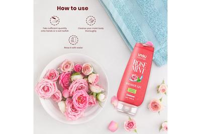 VASU ROSE & MINT SHOWER GEL