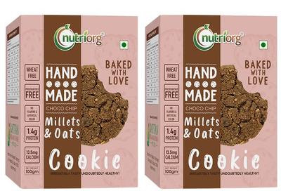 Nutriorg Chocochips Millets & Oats Cookies