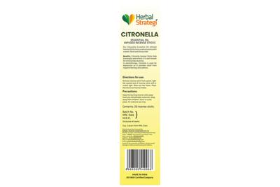 Herbal Strategi Citronella Essential Oil Infused Incense Sticks