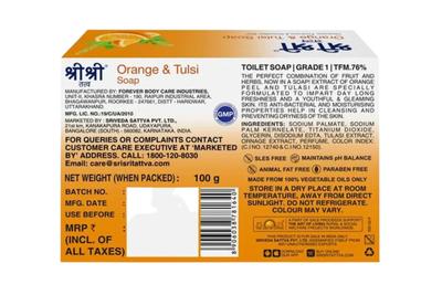 Sri Sri Tattva Orange & Tulsi Soap