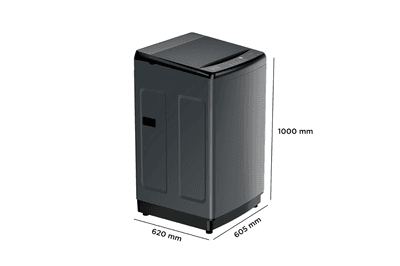 Black+Decker 11.0 Kg 5 Star Fully-Automatic Top Loading Washing Machine(BXWDG21IH11ADIN, Inox Grey,12 Wash Programs, In-Built Heater,Robust Motor)